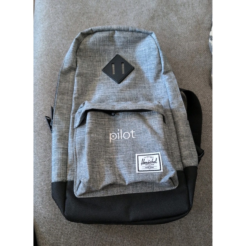Herschel Supply Co Heritage Sling Backpack Gray Heather One Strap "Pilot"